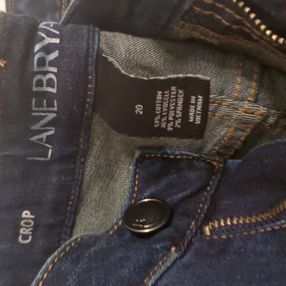 Crop denim pants